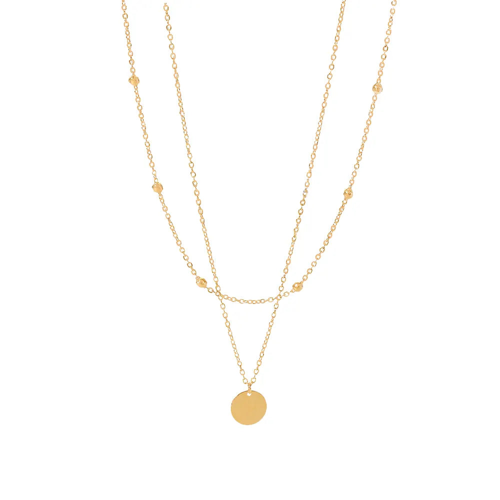 18k Gold Plated Charm Necklace