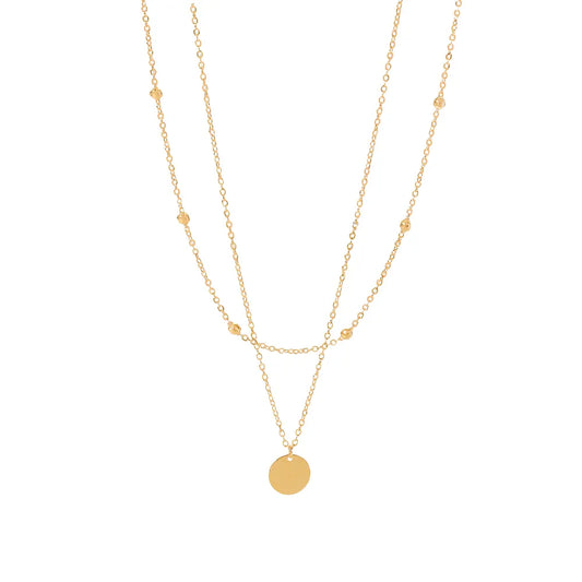 18k Gold Plated Charm Necklace