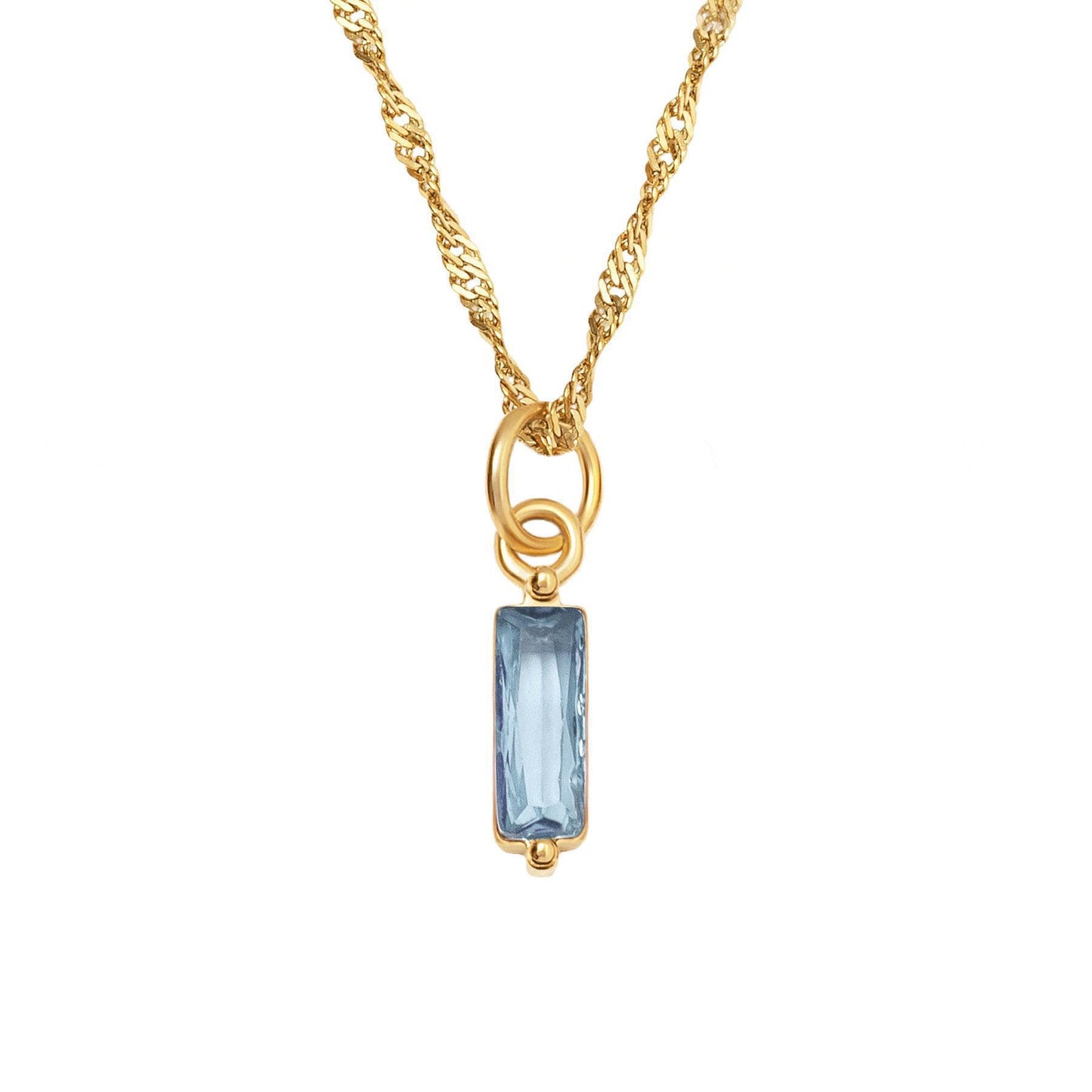 Elegant Monthly Birthstone Necklace