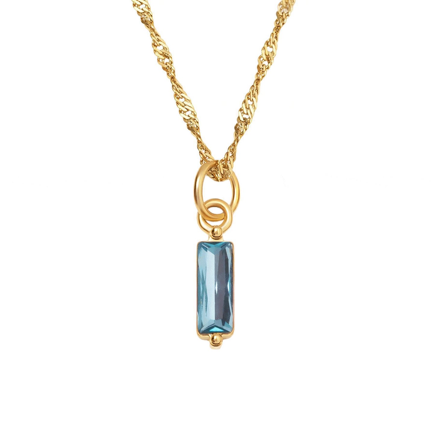 Elegant Monthly Birthstone Necklace