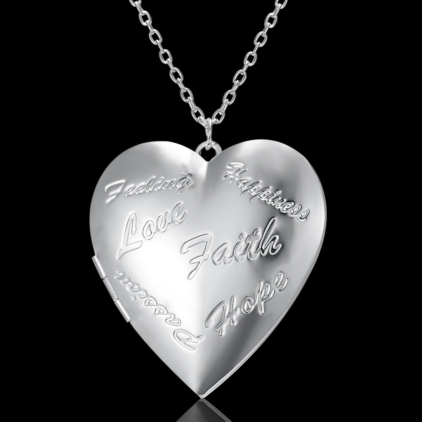 Personalized Necklace as a Heart-shaped Photo Frame Pendant