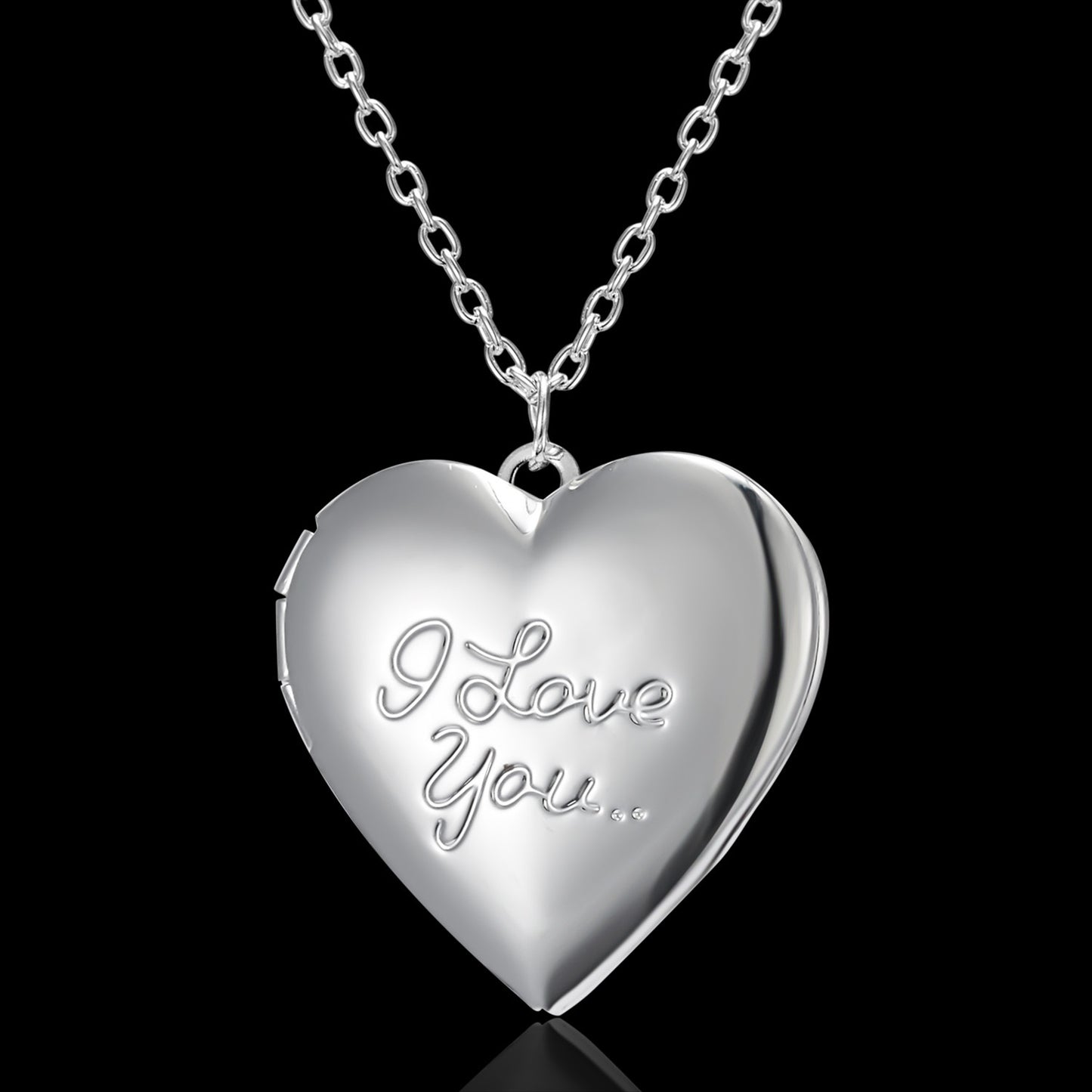 Personalized Necklace as a Heart-shaped Photo Frame Pendant